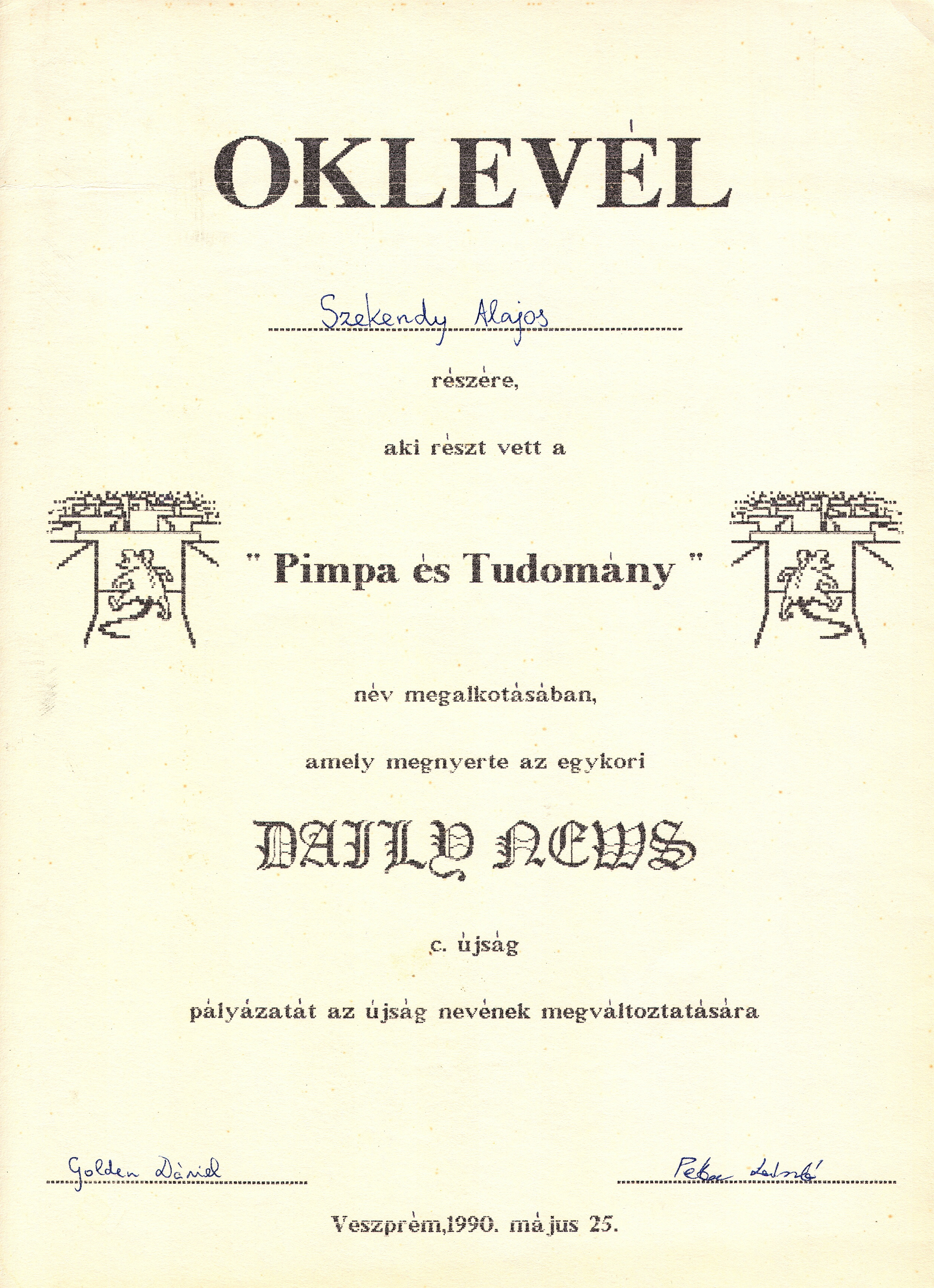 oklevél